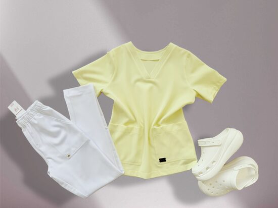 Medicīnas blūze "KLASIKA" - DZELTENA