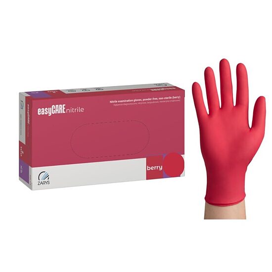 easyCARE Red Berry nitrila cimdi 100 gb