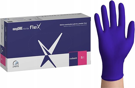 easyCARE Flex cobalt nitrila cimdi